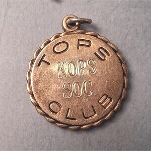 Sterling TOPS KOPS Charm 10th Anniversary